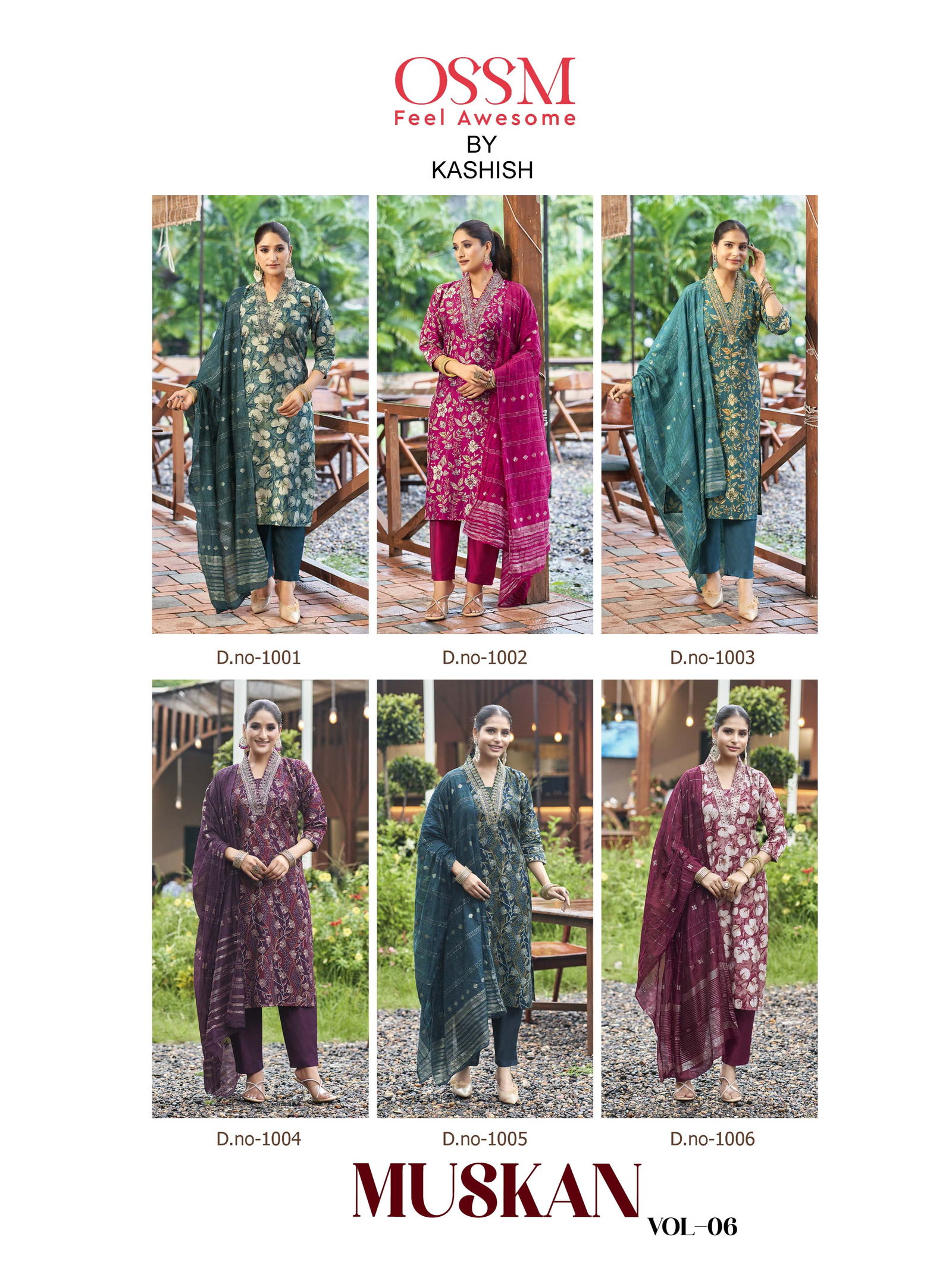 Muskan Vol 6 By Ossm Silk Foil Printed Kurti With Bottom Dupatta Wholesale Shop In Surat
